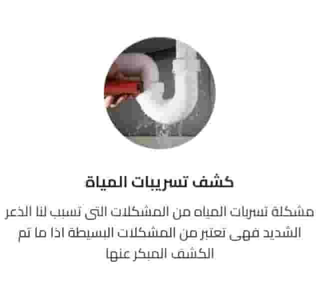 كشف وإصلاح تسربات المياه عزل خزانات  