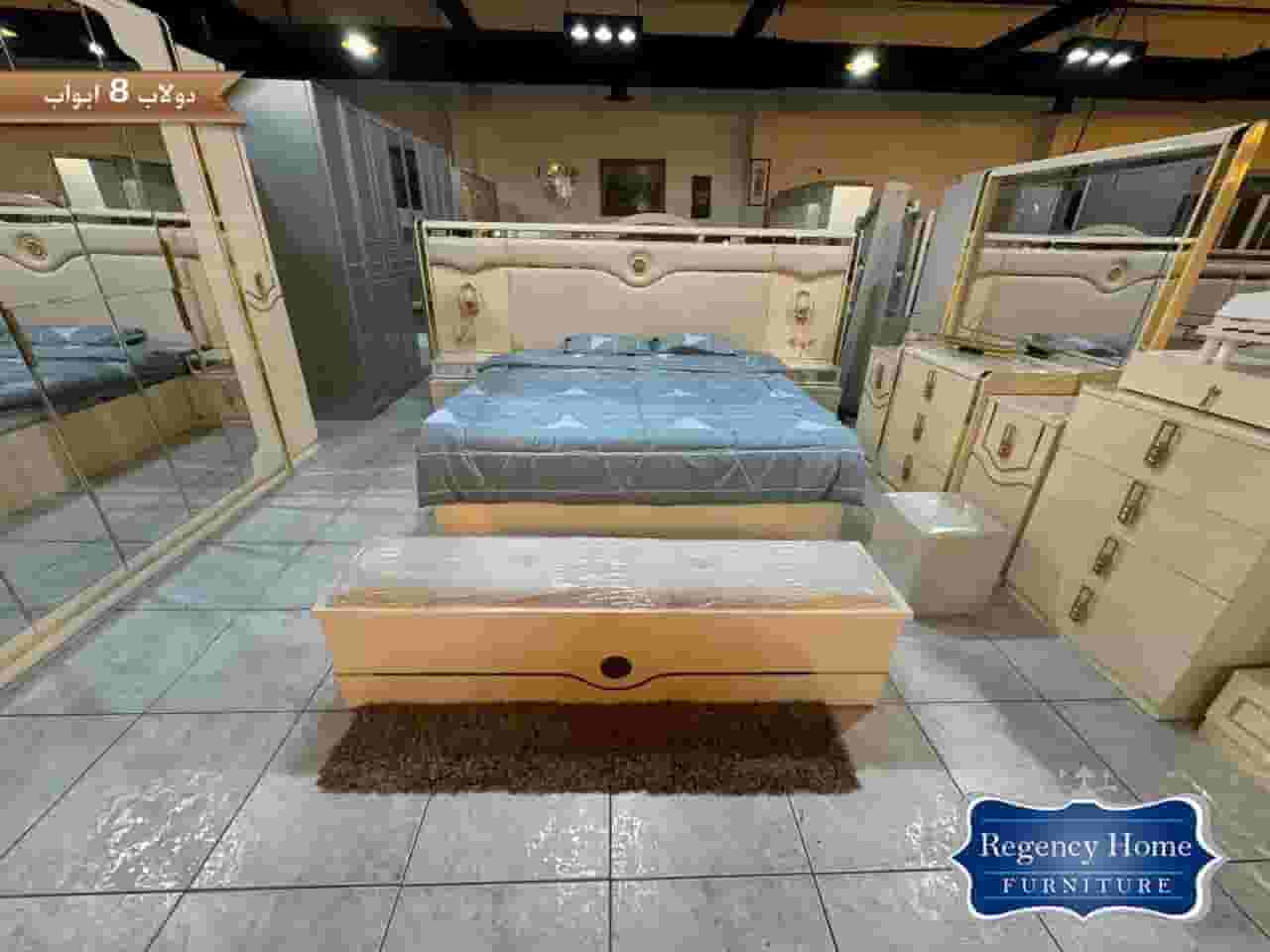 A modern and distinctive bedroom