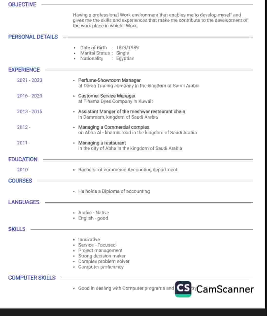 Looking for a job