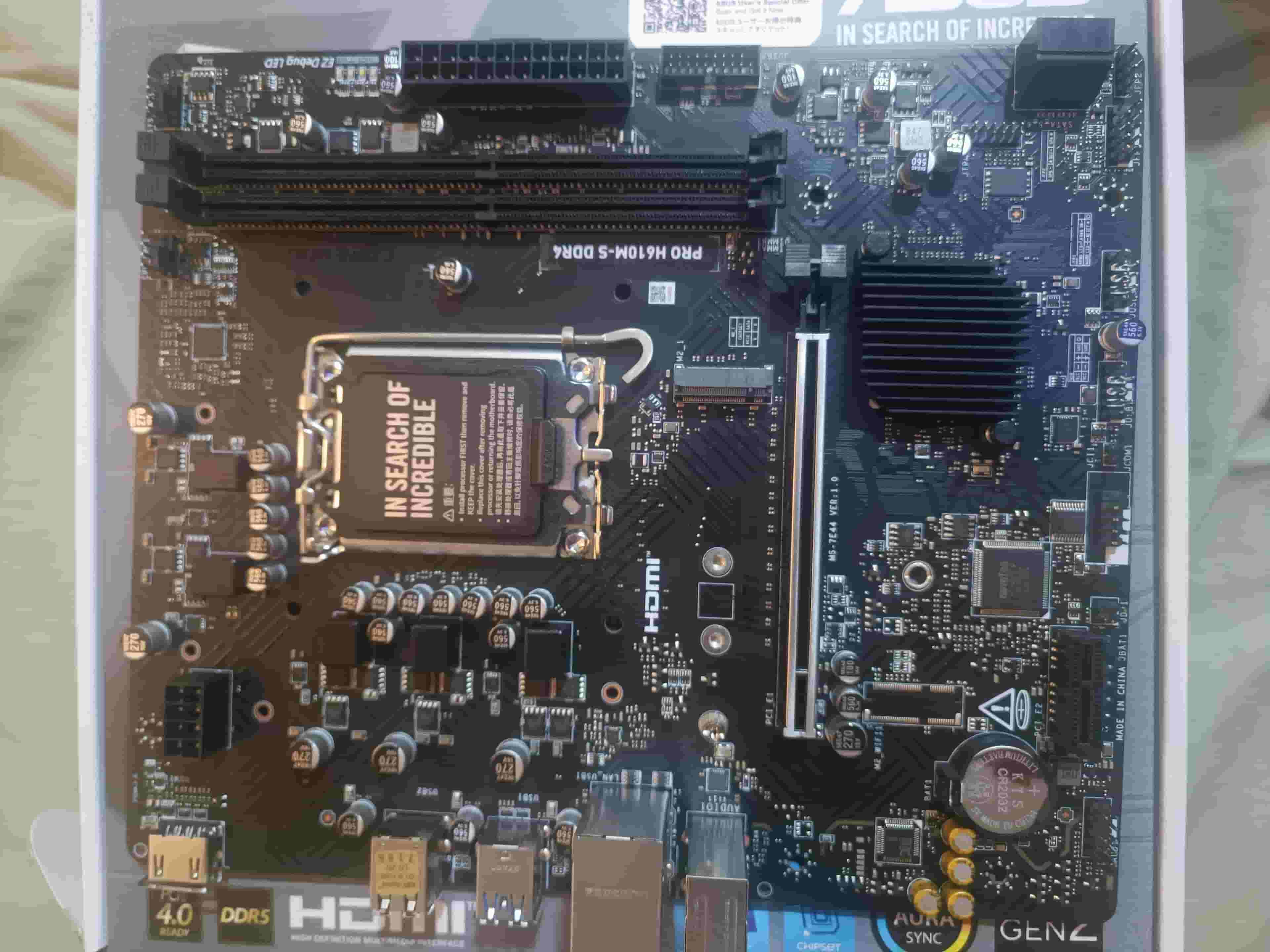 motherboard msi pro h610m-s ddr4