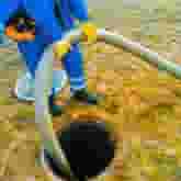 Sewage suction and sewage 