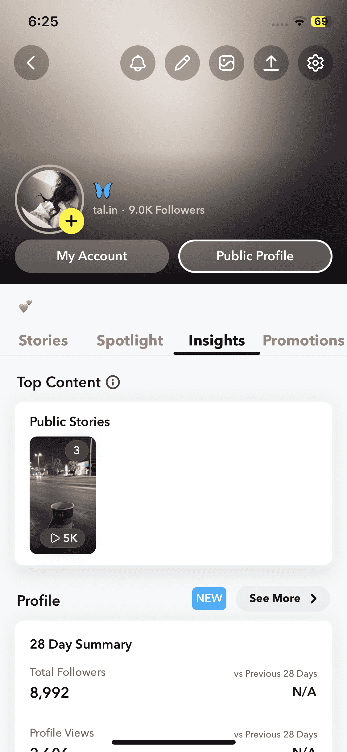 سناب شات 9 الاف متابع للبيع