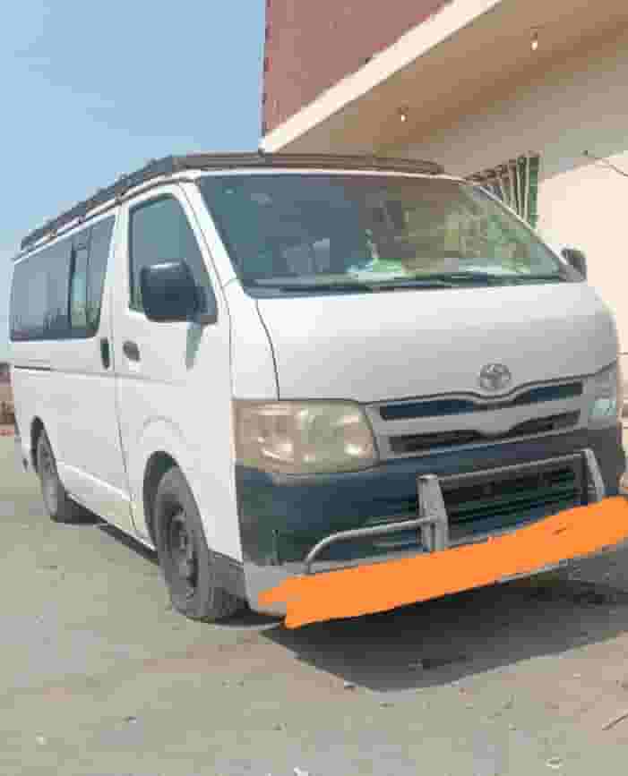 Hiace bus for rent with driver