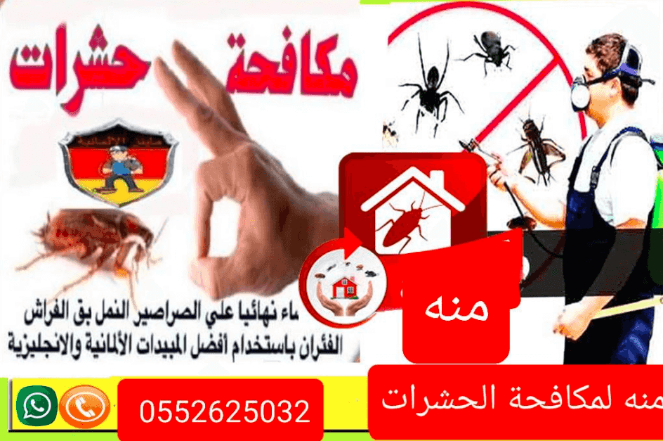 مكافحة جميع انواع الحشرات القارضه والزاحفه