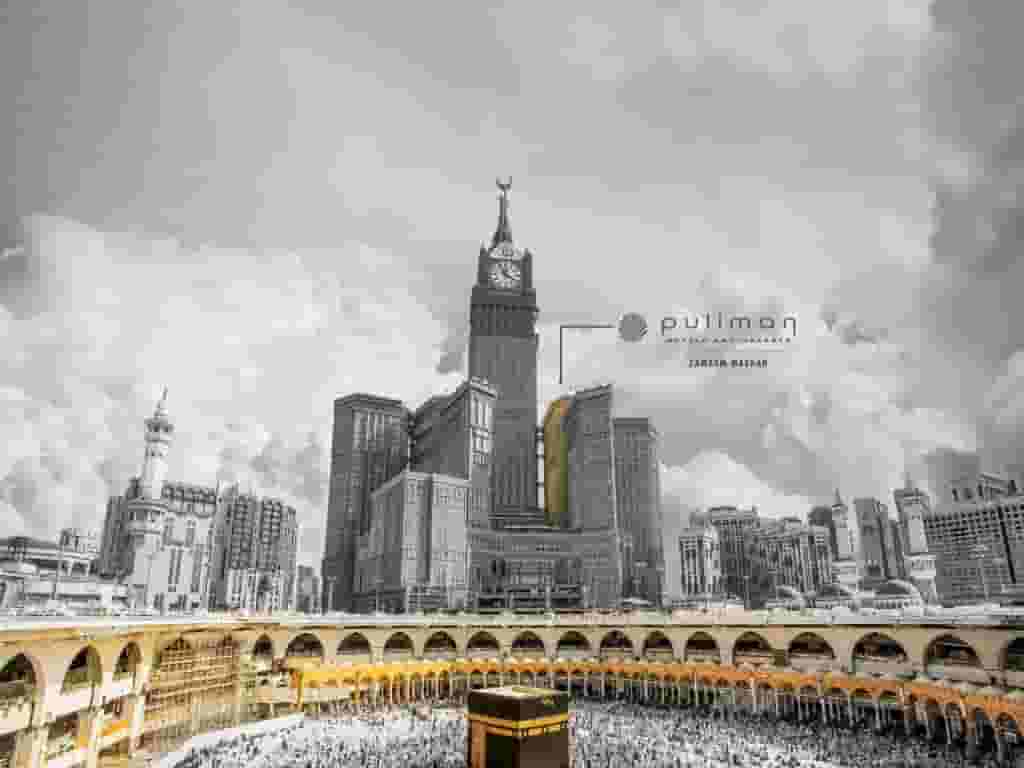 Amiri suite at Zamzam Pullman Makkah Hotel for rent from 6 to 9 March directly overlooking the Great Mosque of Mecca