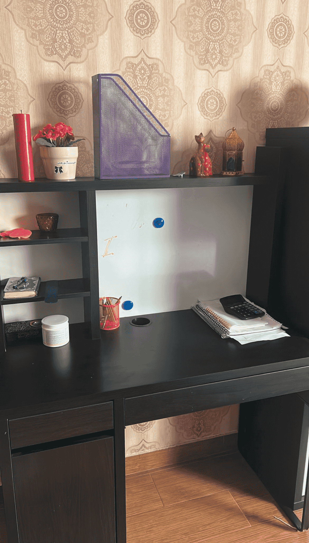 Ikea desk in black