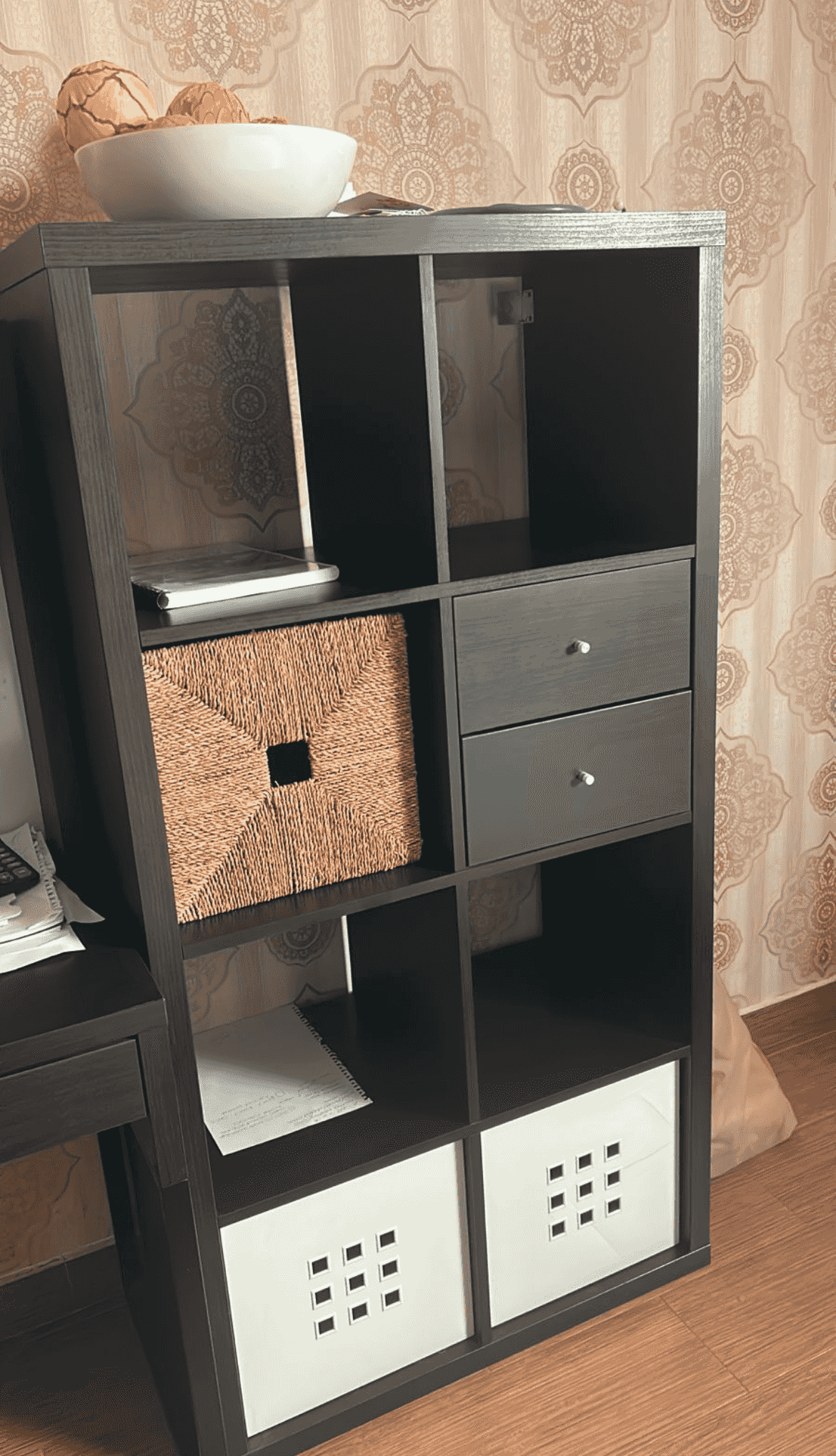 File organizer and shelves