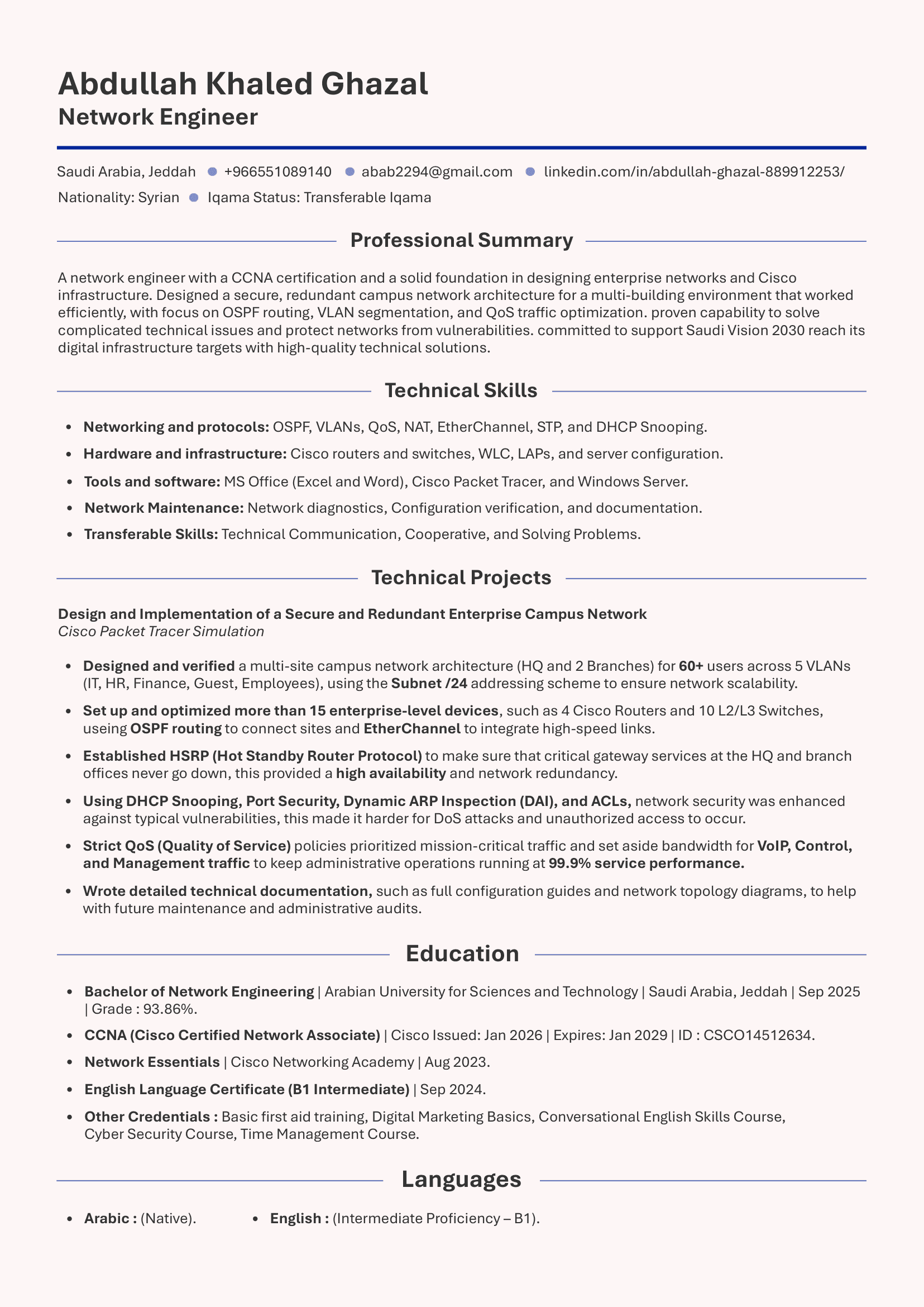 network engineer