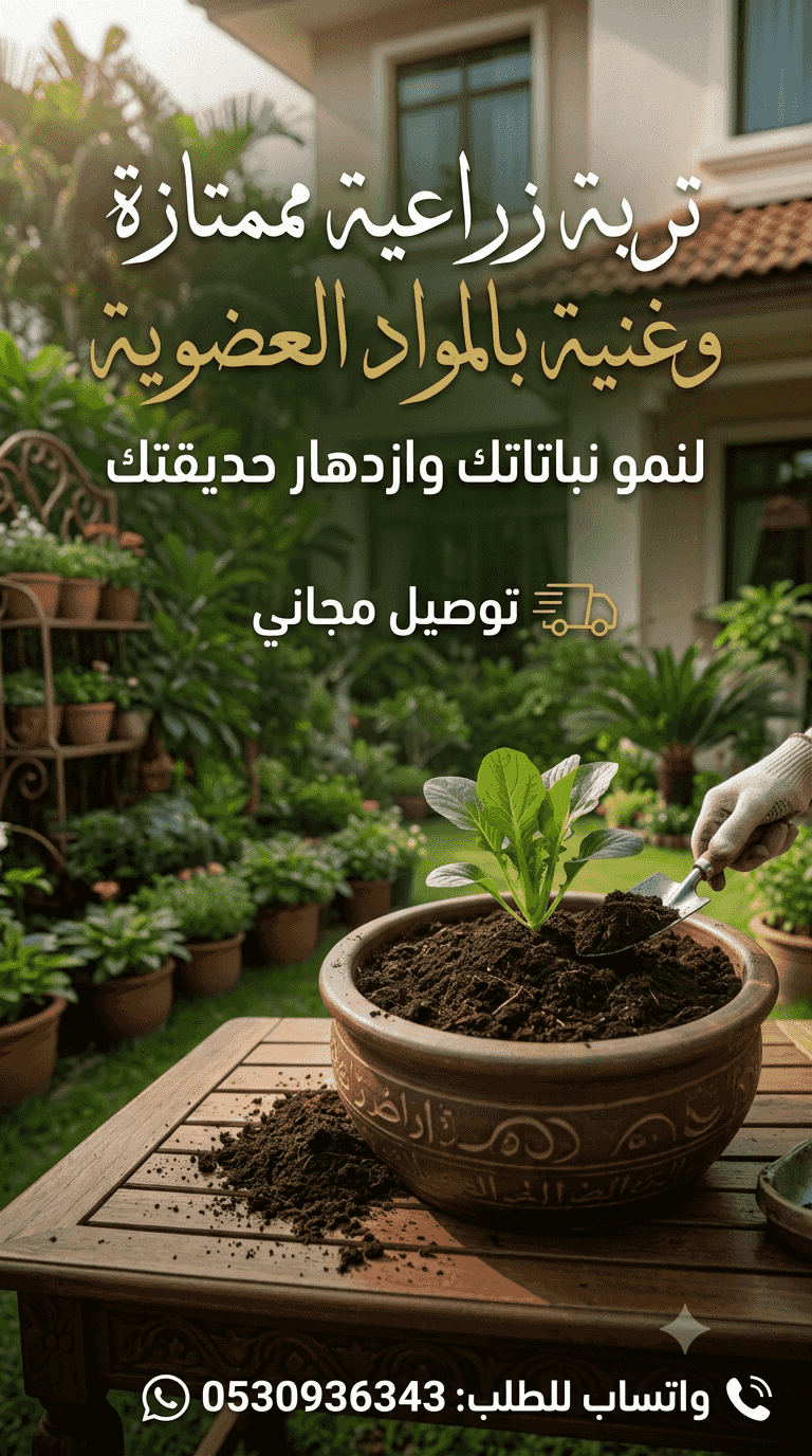 Excellent agricultural soil rich in nutrients 