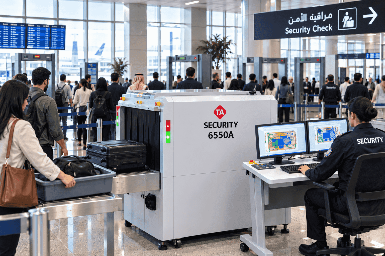 جهاز الأشعة السينية لفحص الحقائب والطرود
