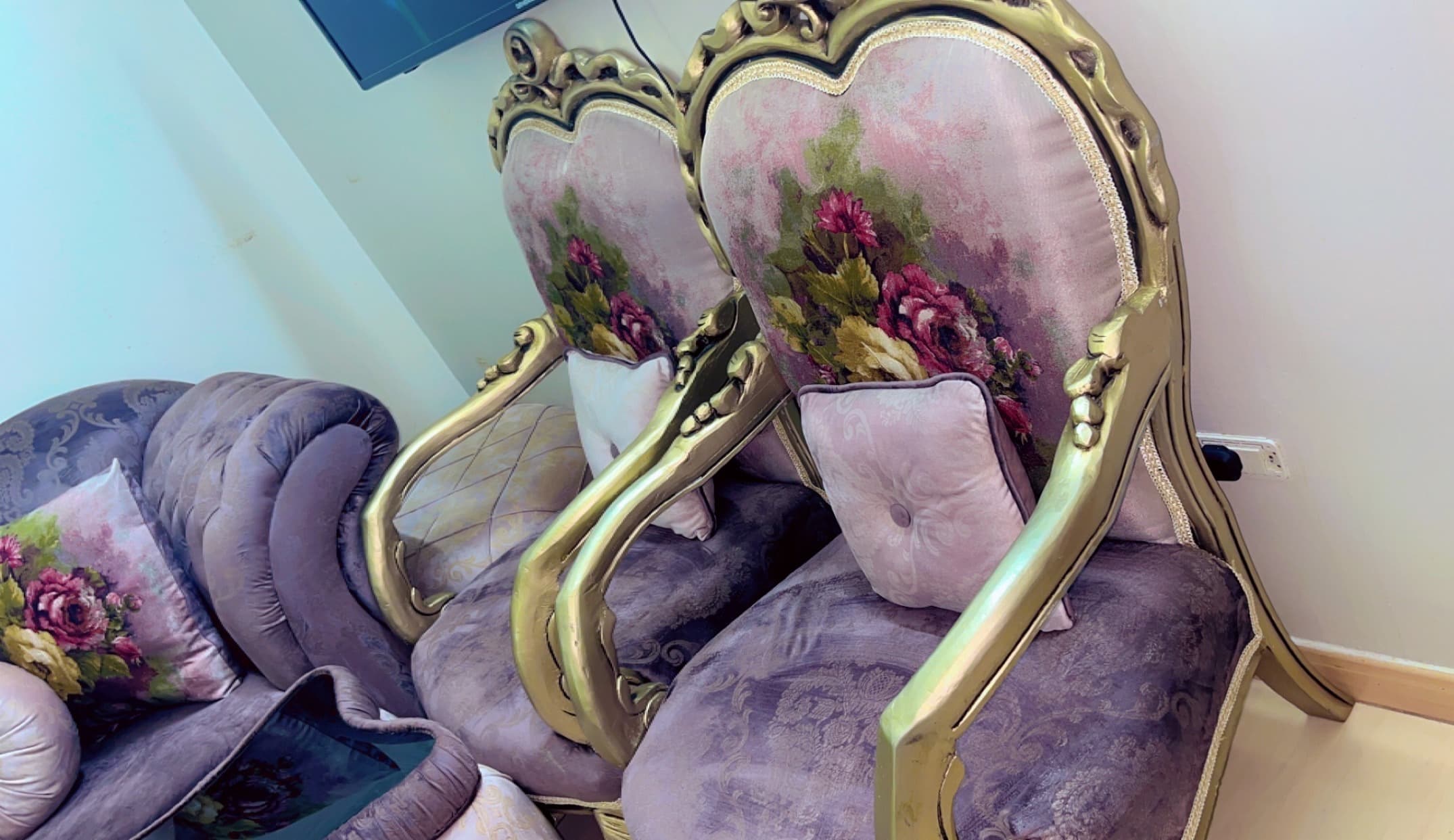 A very luxurious sofa set  2