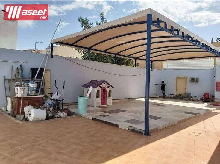 مظلات سيارات سواتر جلسات خارجية  2
