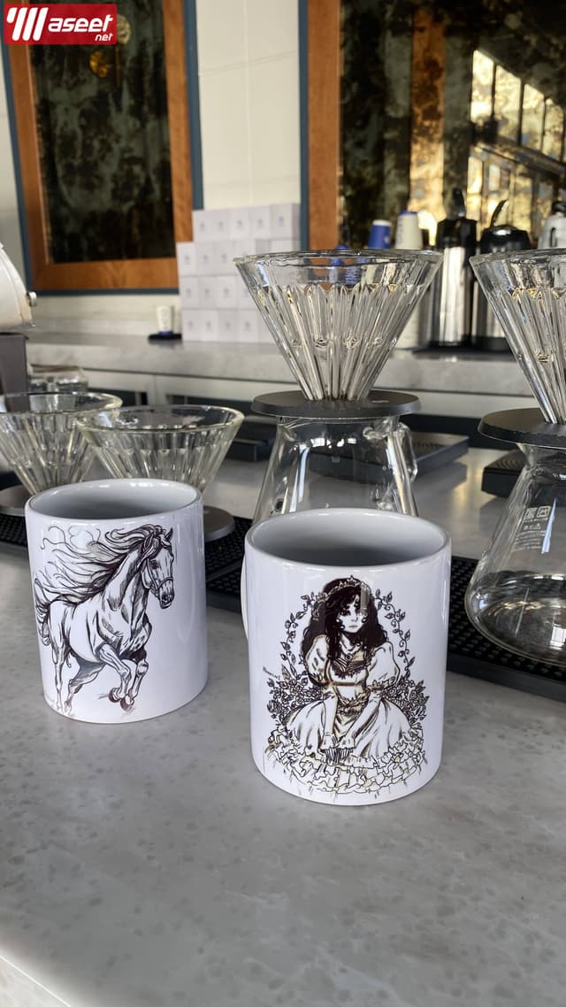 Paintings and mugs for sale