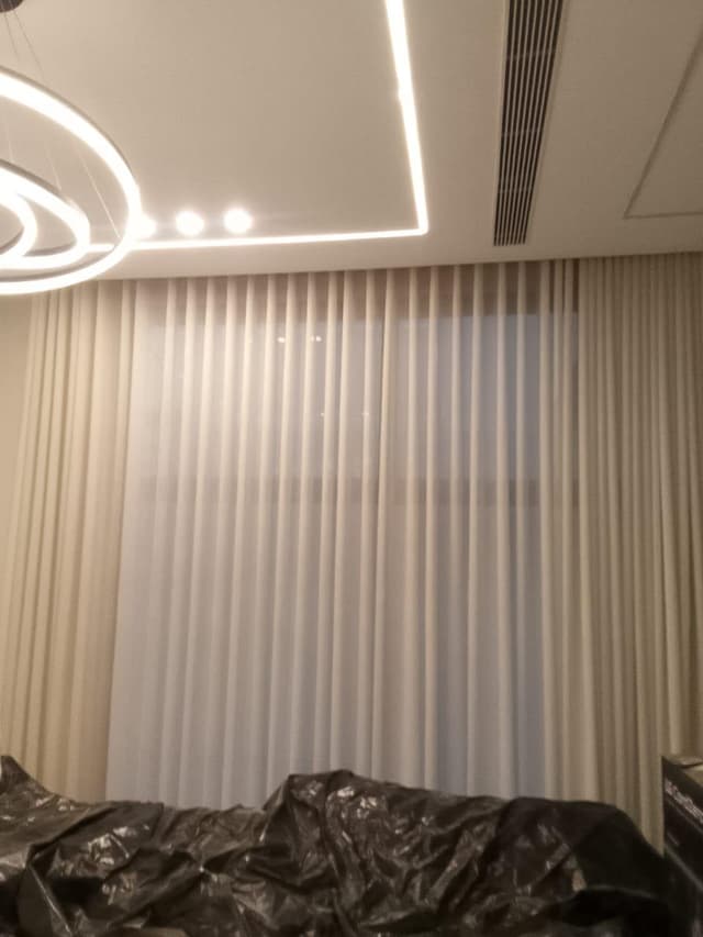 WiFi curtains and sofa upholstery