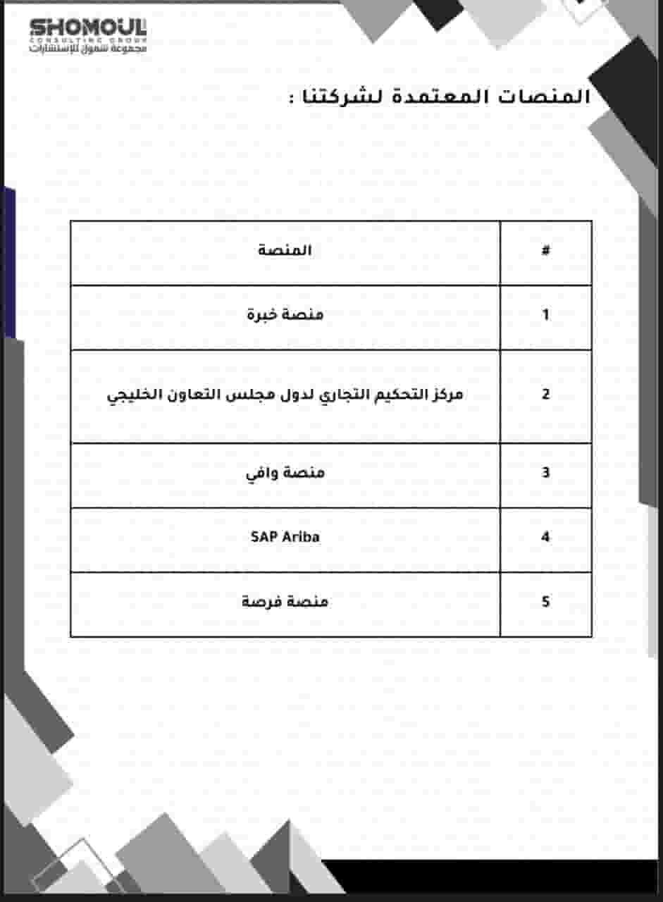 مجموعة شمول الخليج للاستشارات الهندسية مجموعة شمول الخليج للاستشارات الهندسية