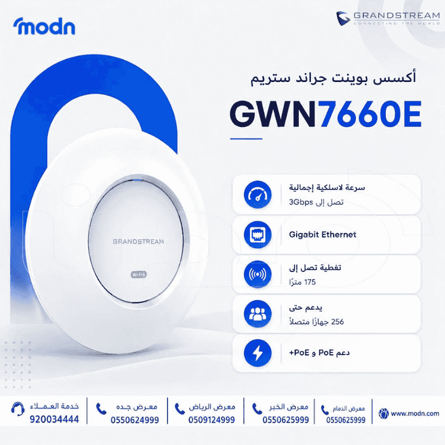 أكسس بوينت جراند ستريم GWN7660E أكسس بوينت جراند ستريم GWN7660E