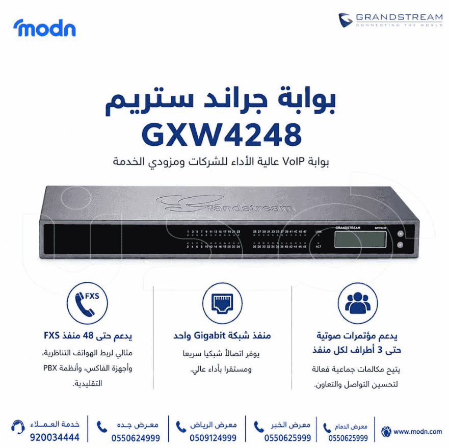 بوابة جراند ستريم GXW4248 بوابة جراند ستريم GXW4248