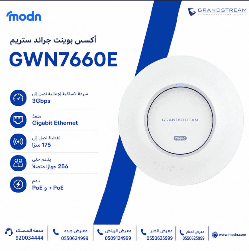أكسس بوينت جراند ستريم GWN7660E أكسس بوينت جراند ستريم GWN7660E